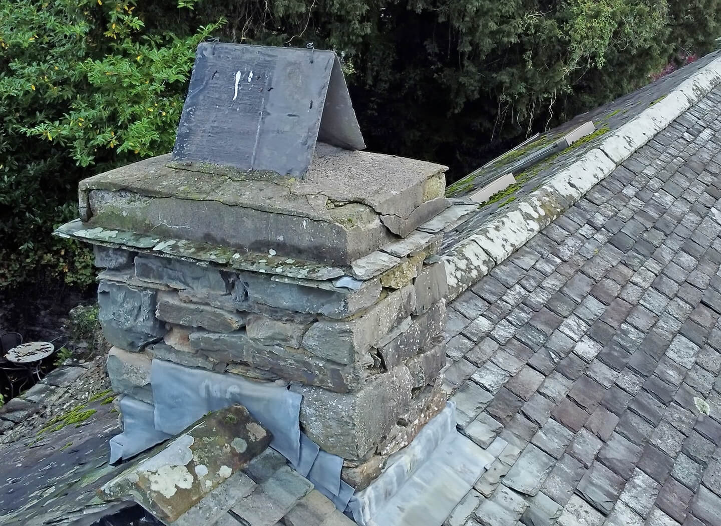 Drone roof inspections, aerial chimney inspections, Eskdale, Holmrook, Gosforth, Whitehaven, Workington, Cumbria, Lake District